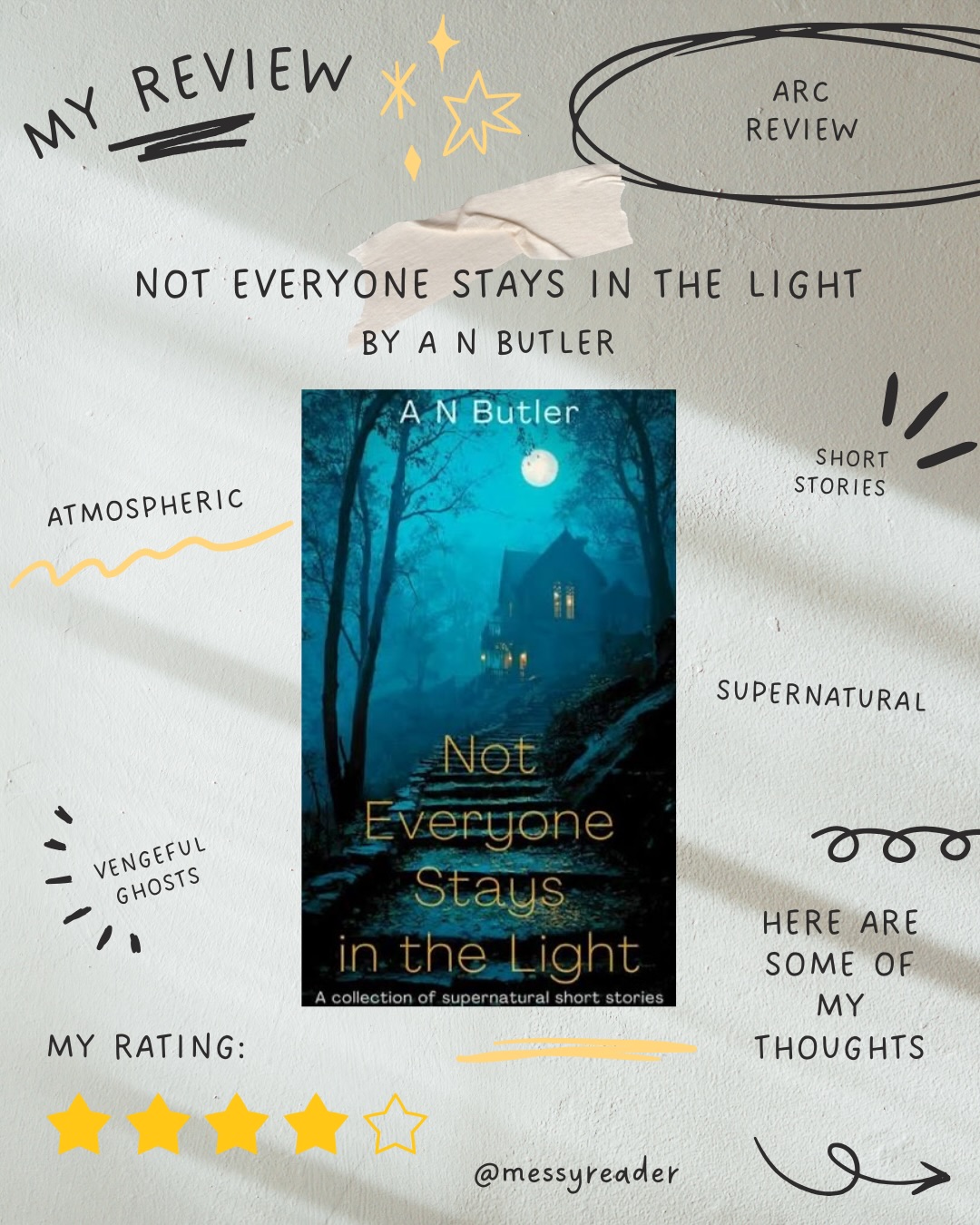 Review graphic for Not Everyone Stays in the Light